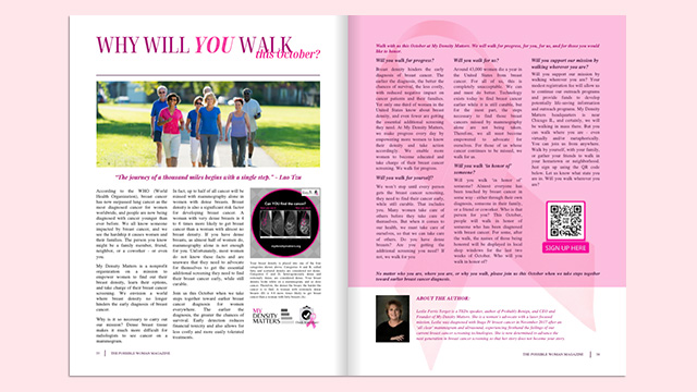 Possible Woman Magazine - Caminata Pinta el Lago de Rosa