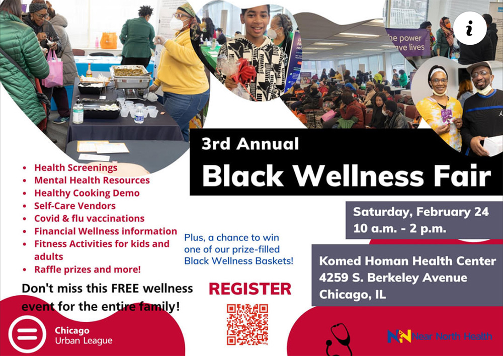 Tercera Feria Anual del Bienestar Negro de la Liga Urbana de Chicago